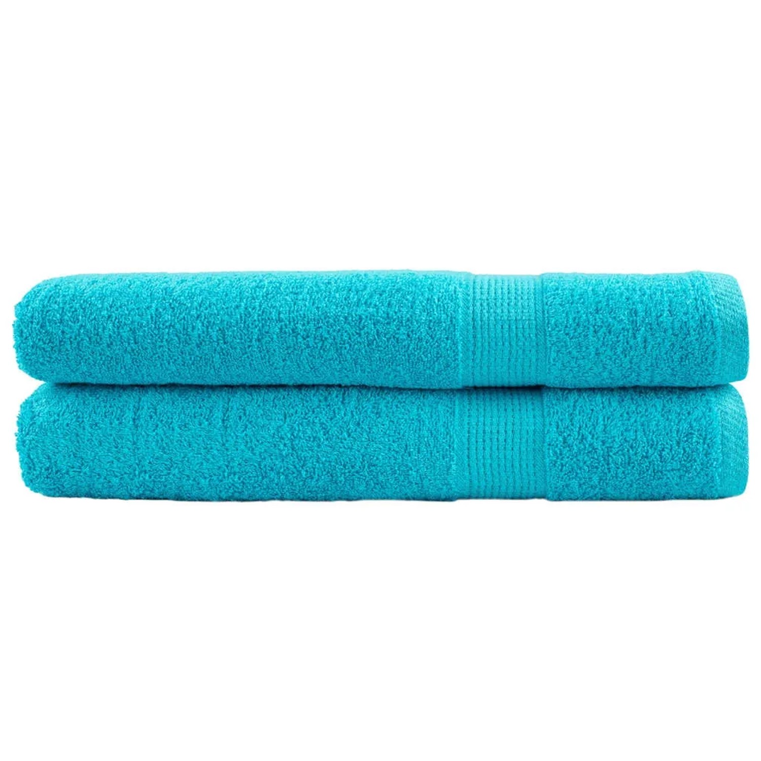 vidaXL Premium-Saunatücher 2 Stk Türkis 80x200 600g/m2 100% Baumwolle