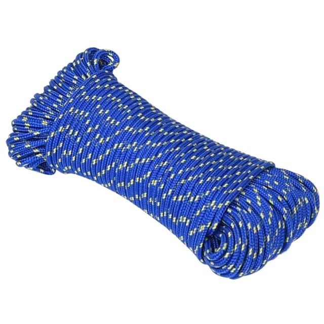 vidaXL Bootsseil Blau 5 mm 500 m Polypropylen 152442