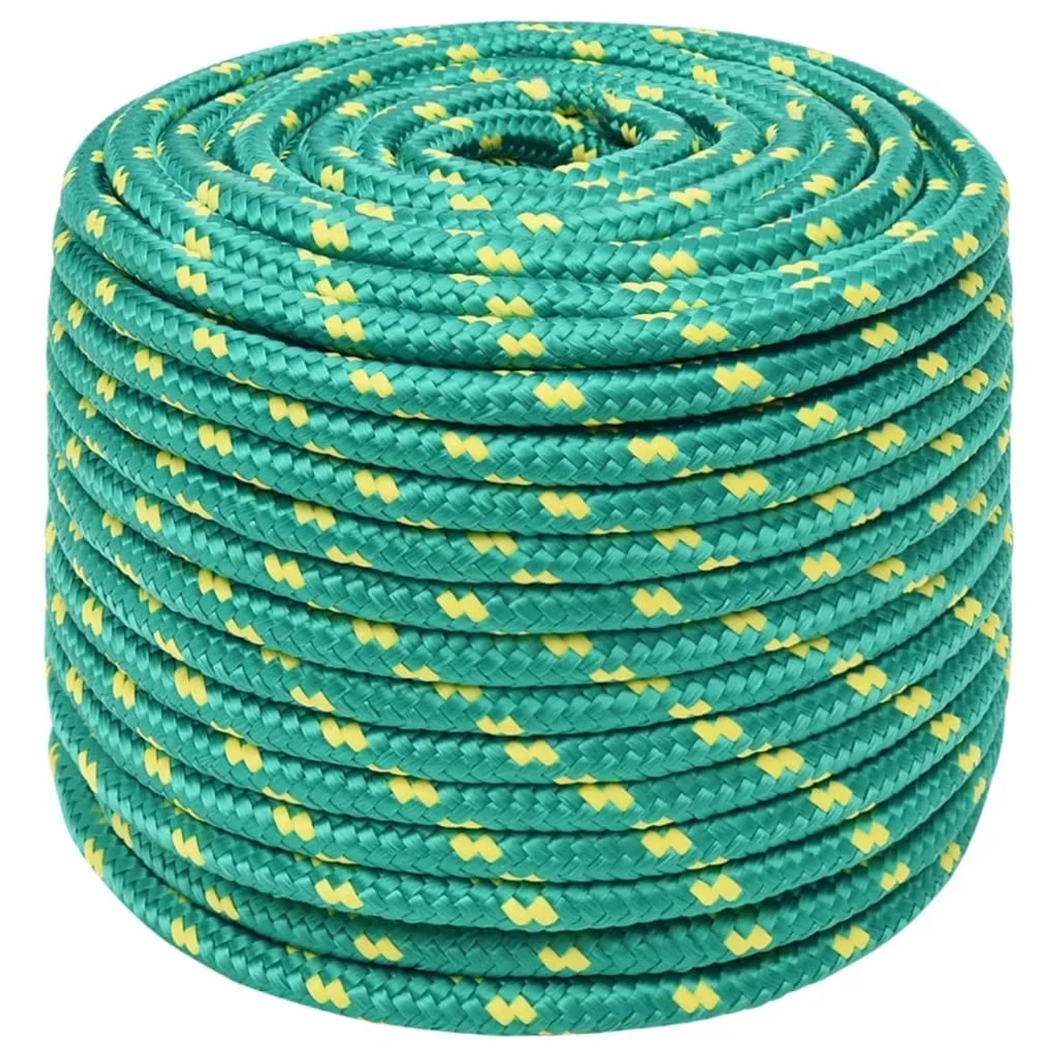 vidaXL Bootsseil Grün 12 mm 50 m Polypropylen 152724