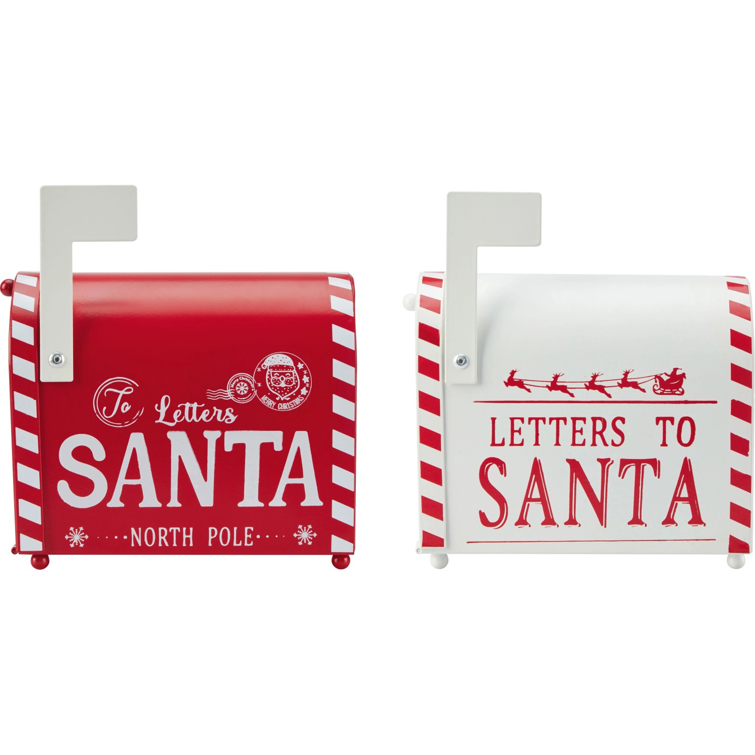 OBI Weihnachtsdeko Briefkasten Rot-Weiß 155 mm