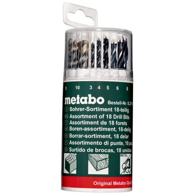 627190000 18teilig Universal-Bohrersortiment - Metabo