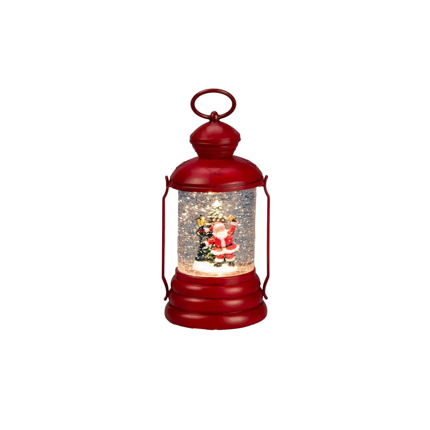Konstsmide Wasserlaterne Weihnachtsmann für Innen 21,8 cm x 11 cm x 10,8 cm Rot
