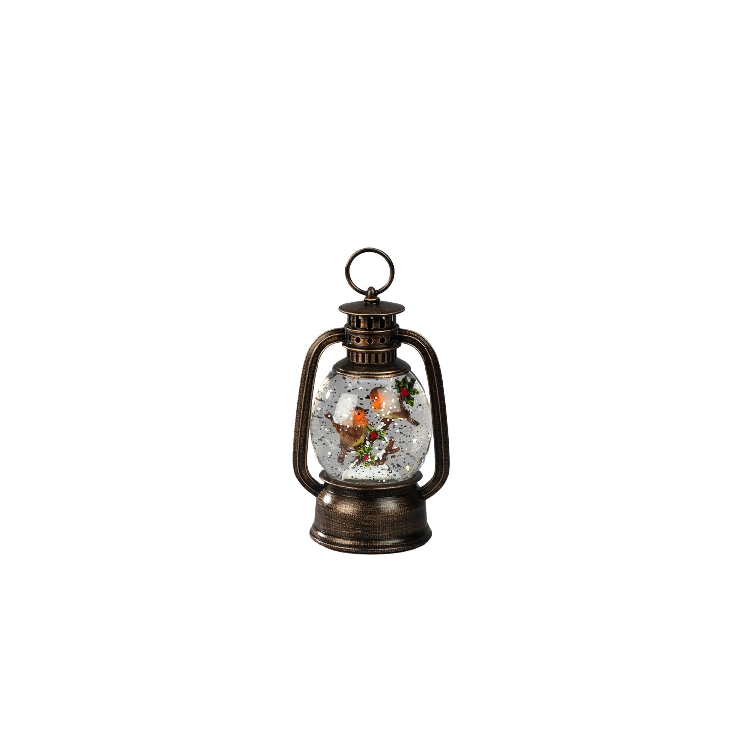 Konstsmide LED-Wasserlaterne mit Vögeln für Innen 16,6 cm x 10,5 cm Braun