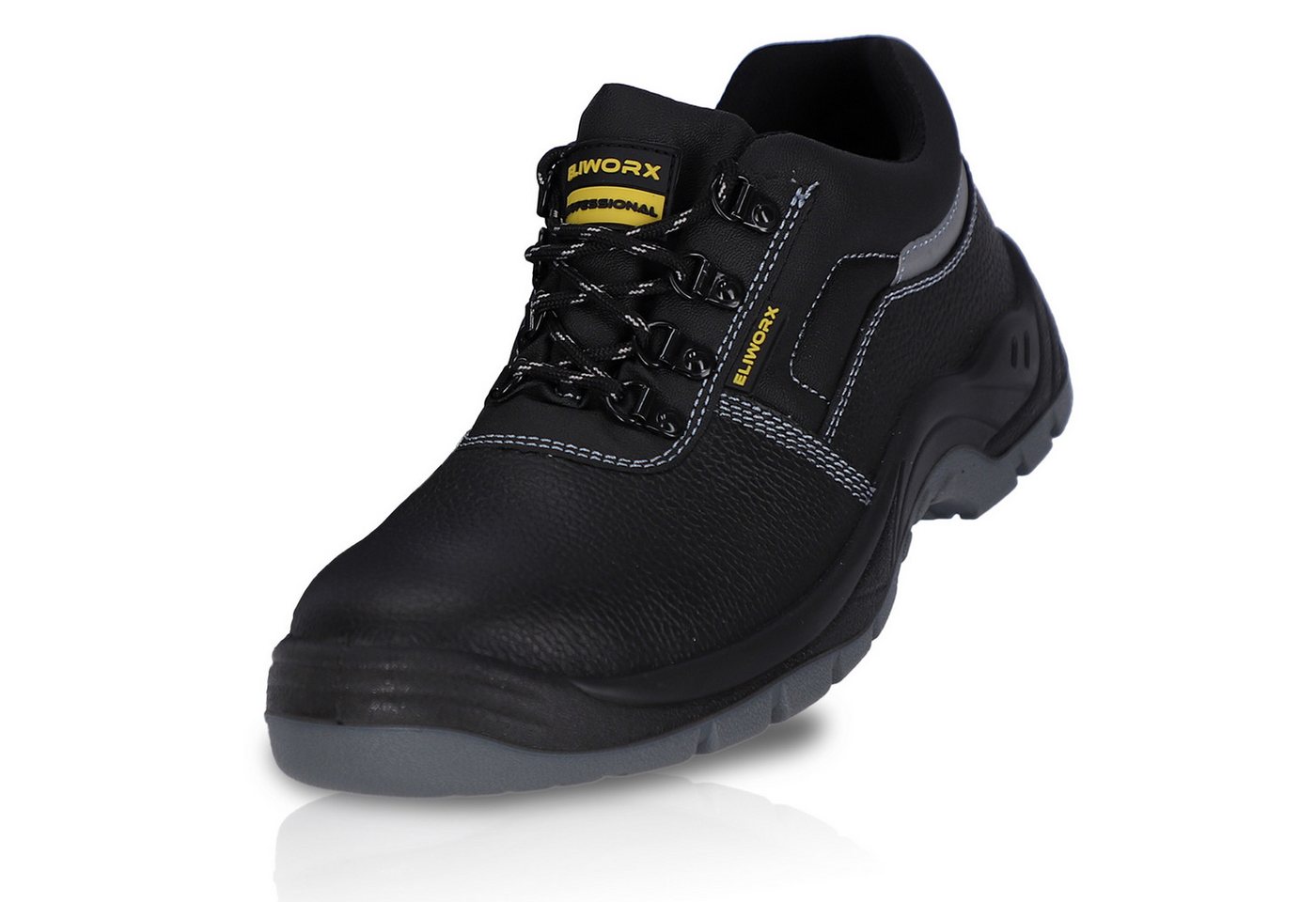 Eliworx Sicherheitsschuhe S3 SR Terra Low mit Stahlkappe Herren Gr. 43 Schwarz Bild 3