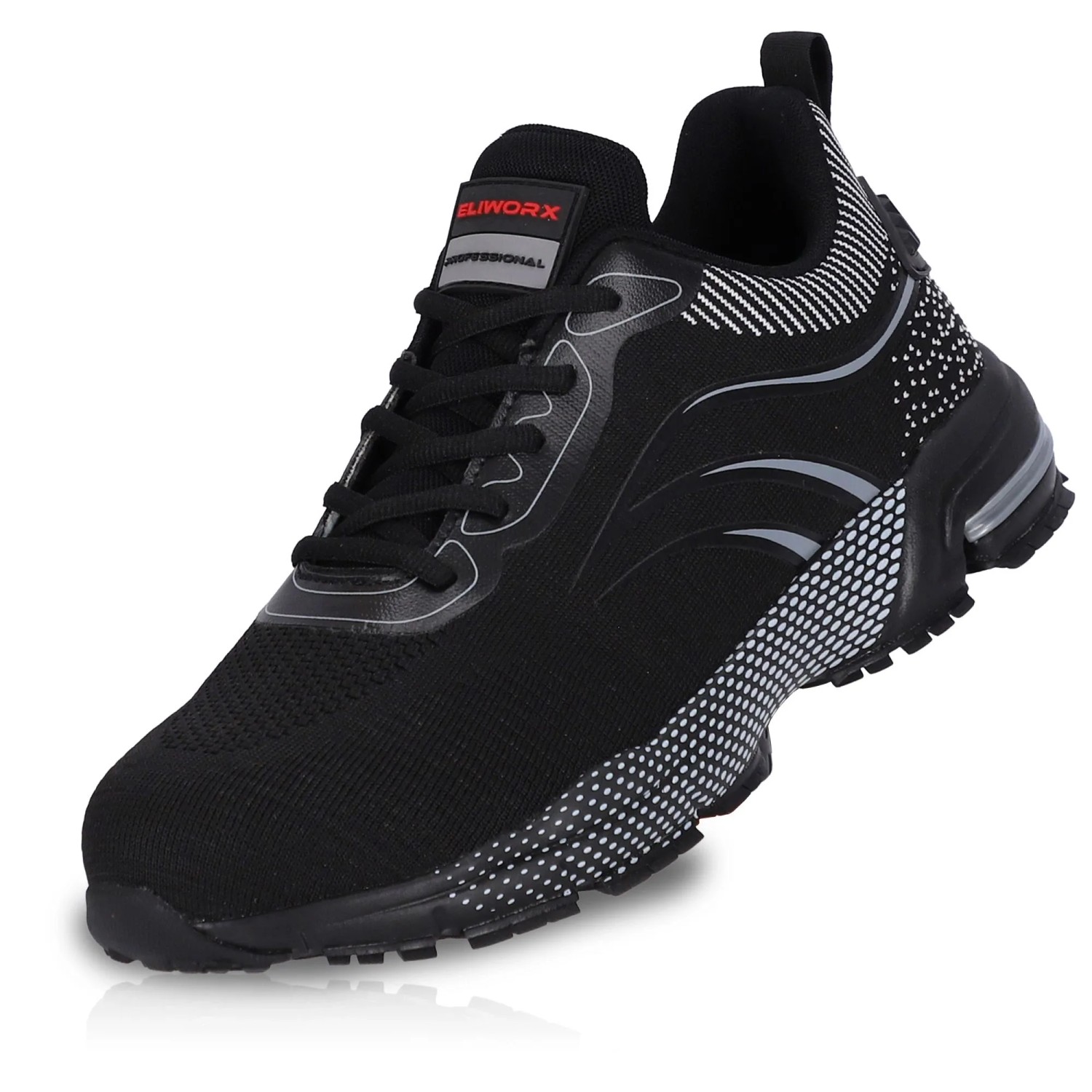 Eliworx Sicherheitsschuhe S1 PL Onyx Pro Herren Gr. 41 Schwarz