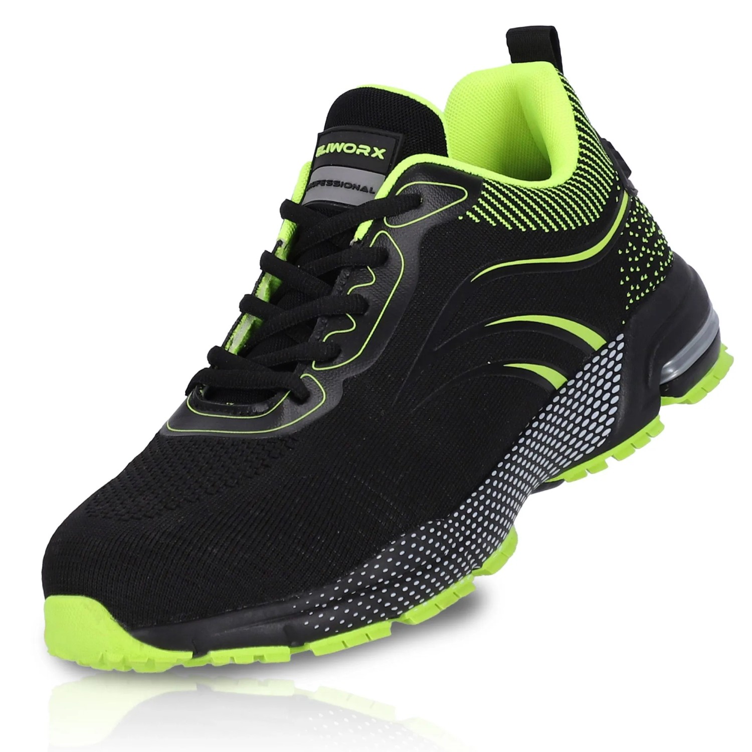 Eliworx Sicherheitsschuhe S1 PL Onyx Pro Herren Gr. 46 Schwarz-Gelb