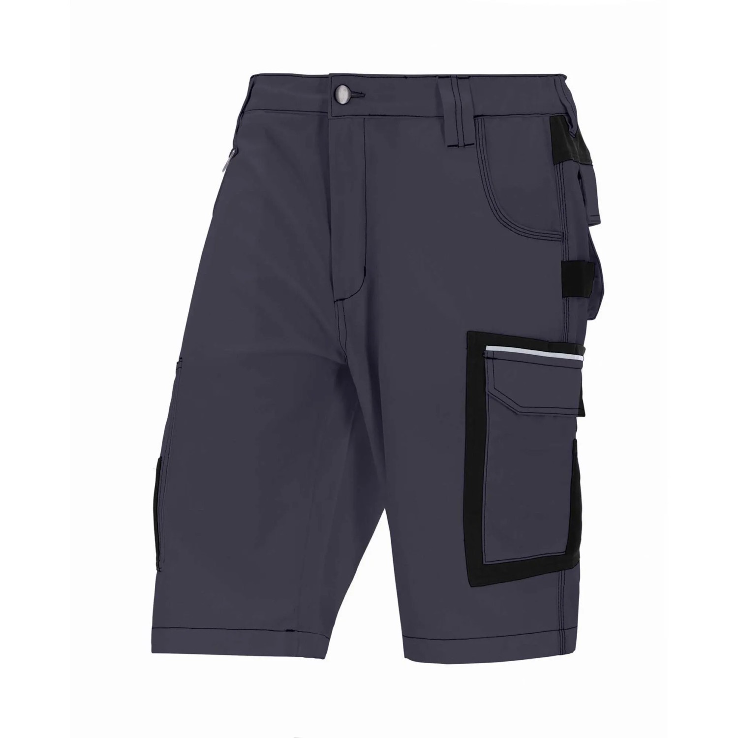 Eliworx Shorts Workwear mit Stifttasche Gr. 46 Grau