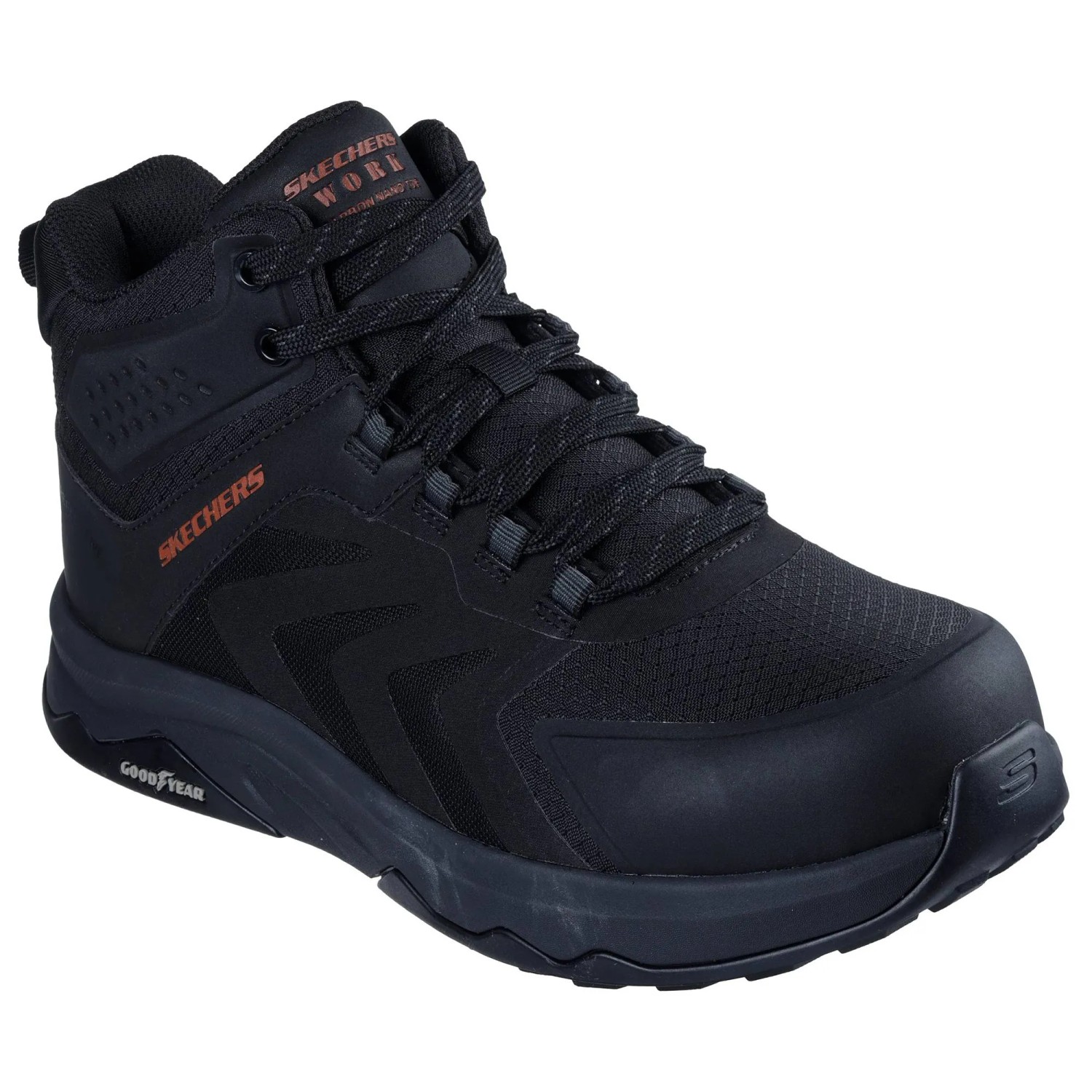 Skechers Sicherheitsschuhe Nordown Speed-Flex Trekker S3S Gr. 42,5 Schwarz-Rot