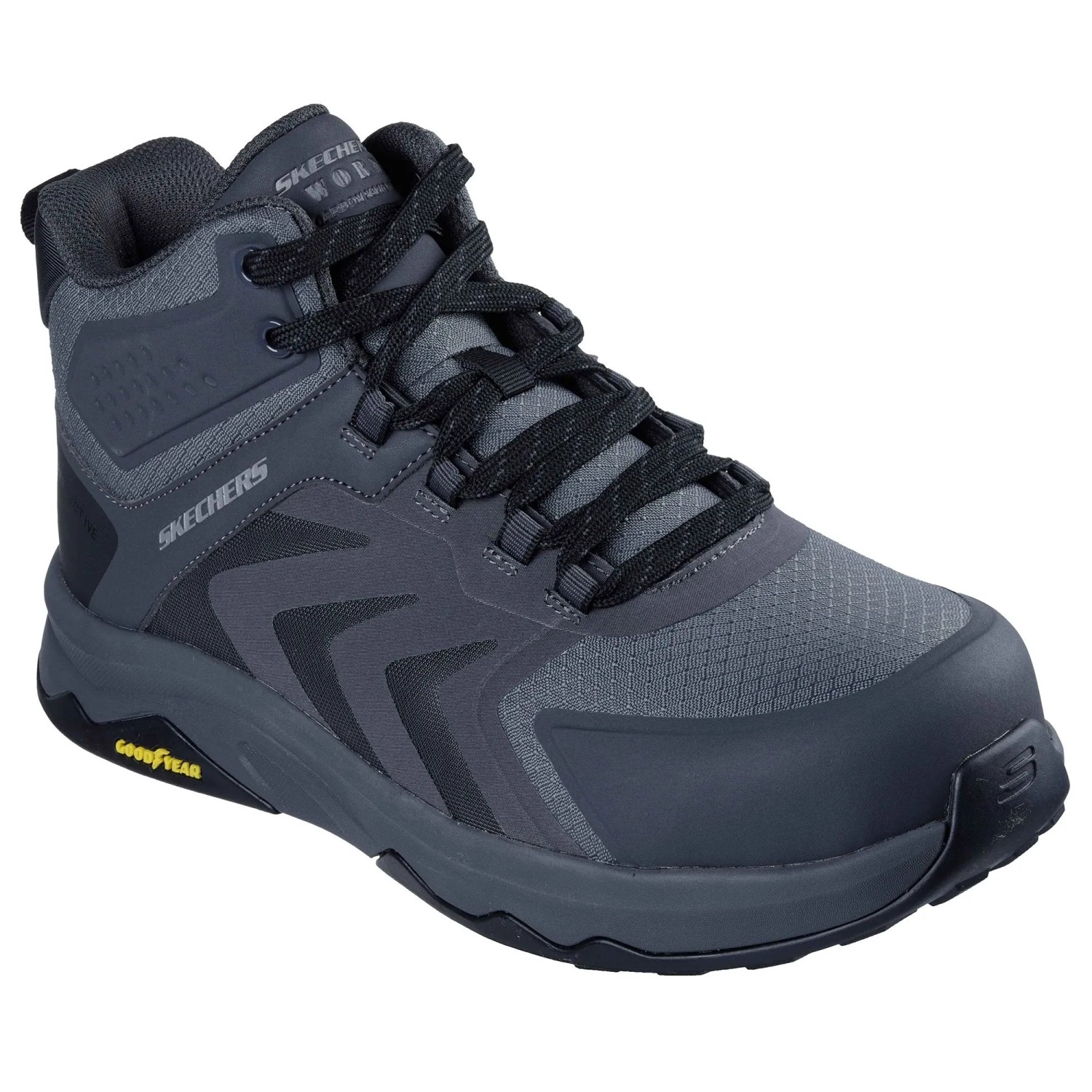 Skechers Sicherheitsschuhe Nordown Speed-Flex Trekker S3S Gr. 45 Dunkelgrau