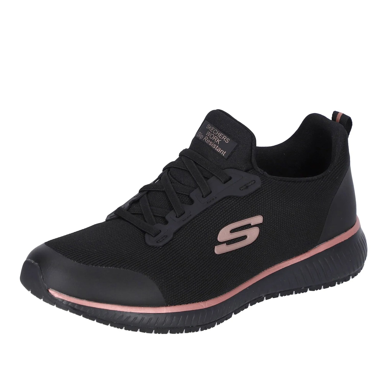 Skechers Arbeitsschuhe Squad SR Damen OB Gr. 37 Rose-Schwarz