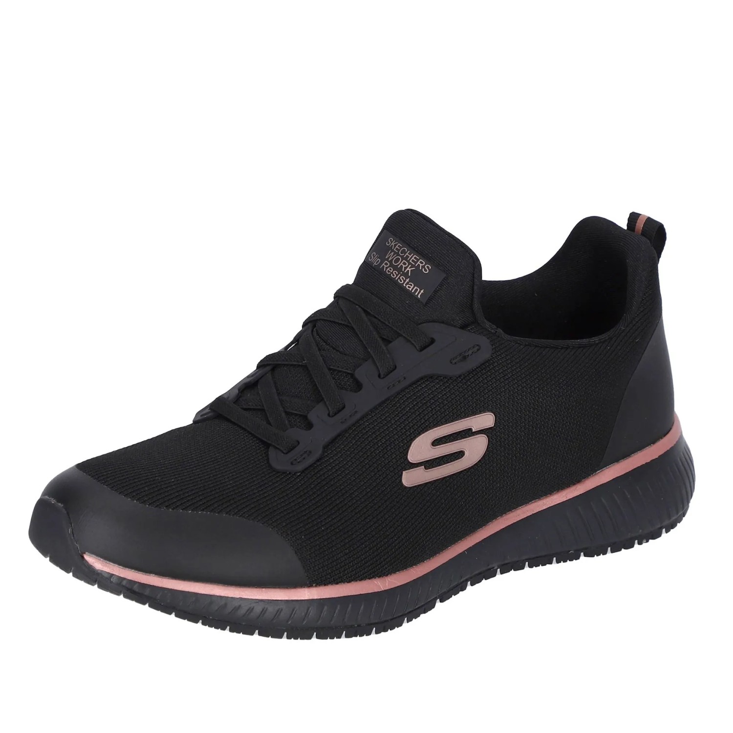 Skechers Arbeitsschuhe Squad SR Damen OB Gr. 40 Rose-Schwarz