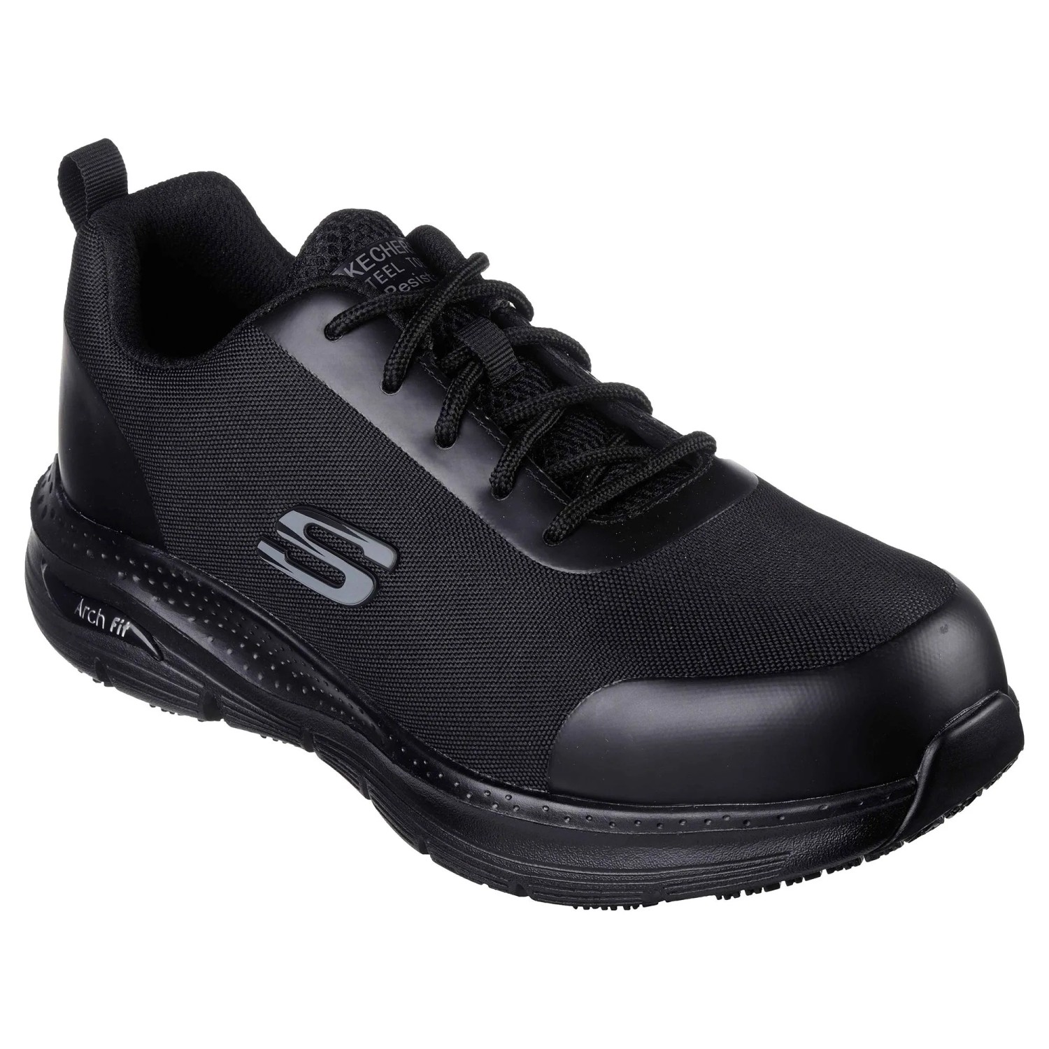 Skechers Sicherheitsschuhe Ringstap Arch Fit SR Herren S3 Gr. 42 Tiefschwarz