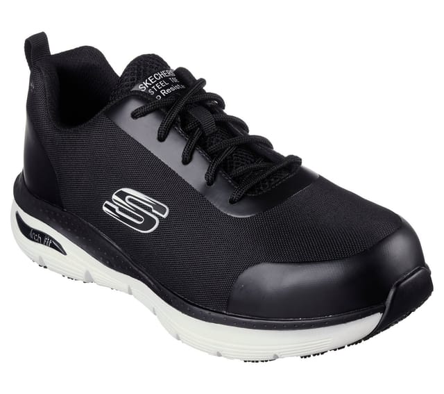 Skechers Sicherheitsschuhe Ringstap Arch Fit SR Herren S3 Gr. 40 Schwarz-Weiß
