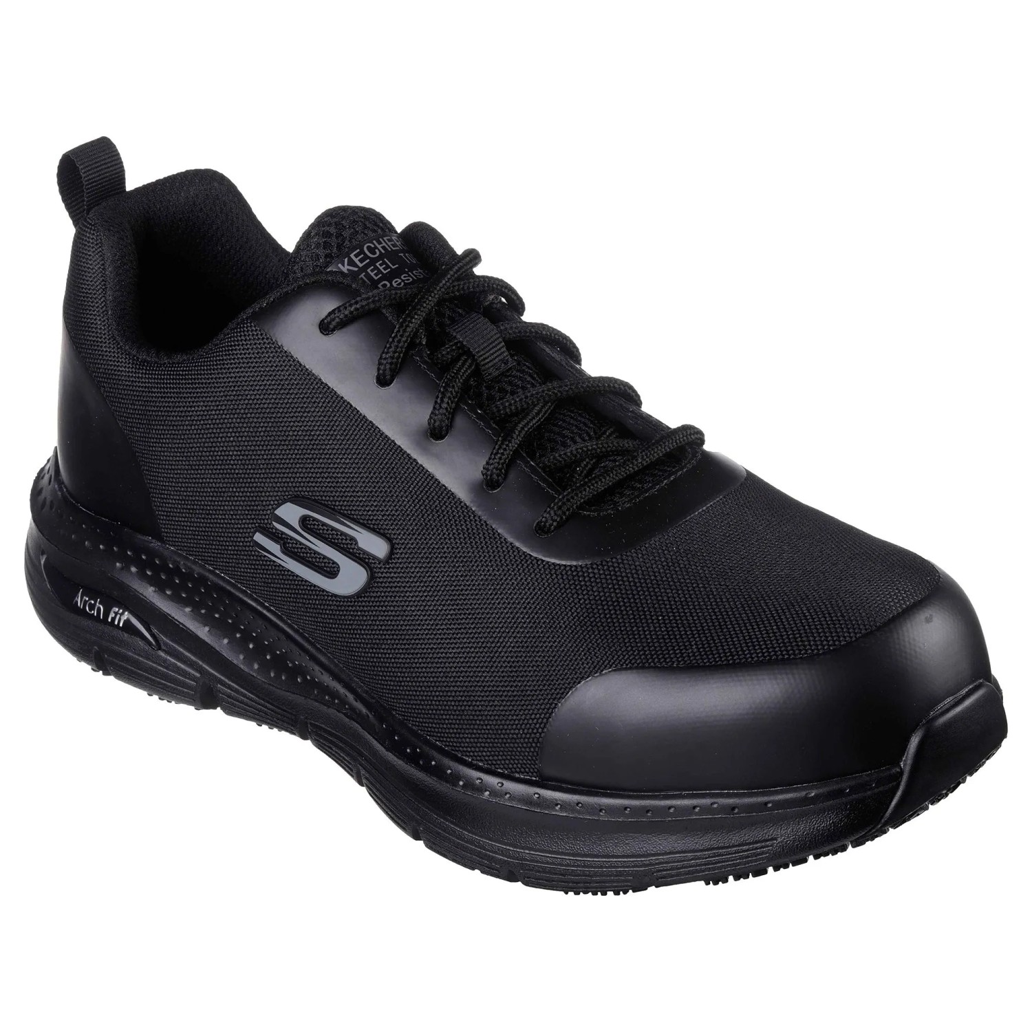 Skechers Sicherheitsschuhe Ringstap Arch Fit SR Herren S3 Gr. 48,5 Tiefschwarz