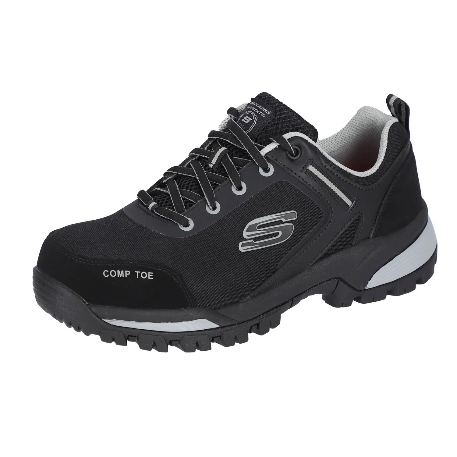 Skechers Sicherheitsschuhe Strigax Gatlon Herren S3L Gr. 43 Schwarz-Grau