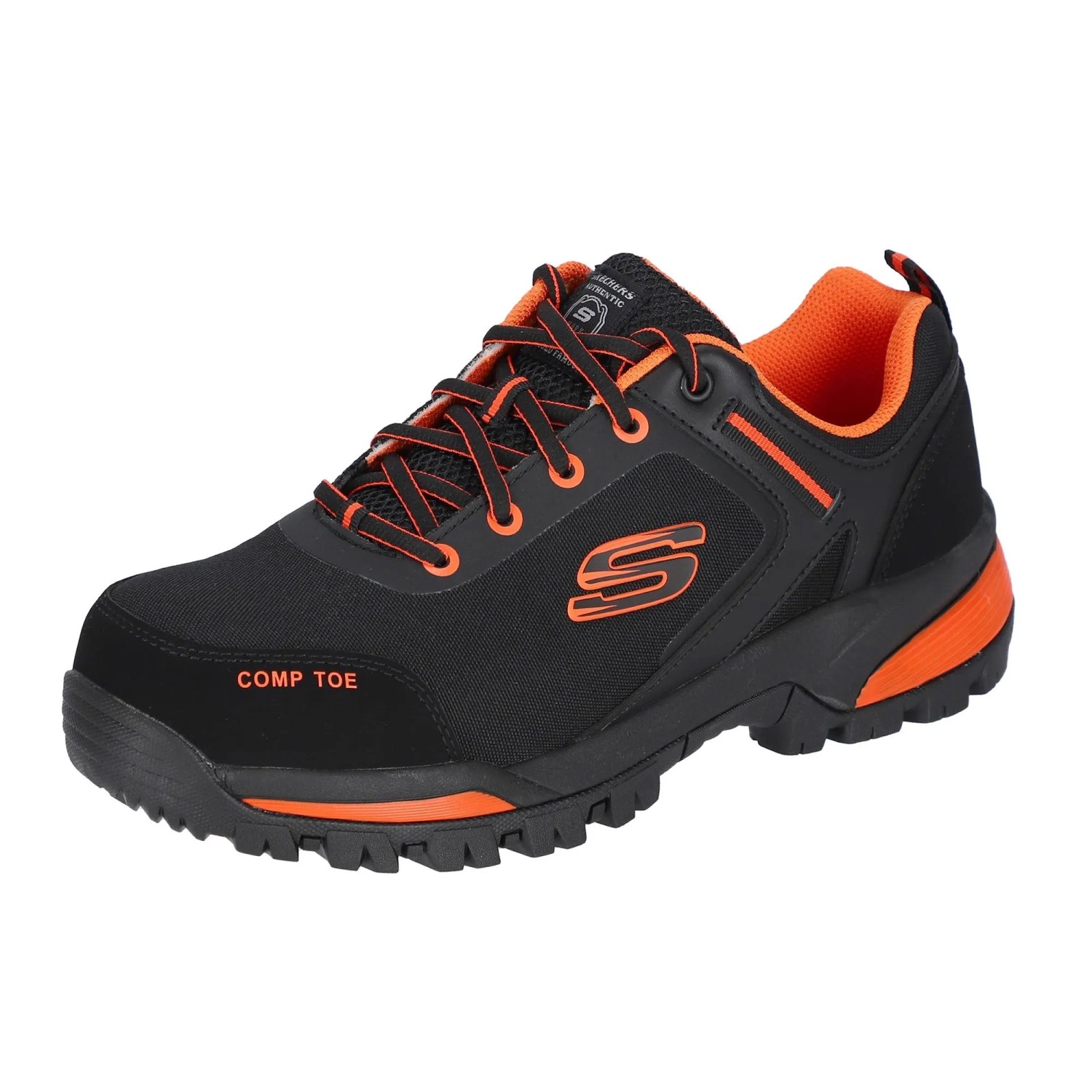 Skechers Sicherheitsschuhe Strigax Gatlon Herren S3L Gr. 45 Schwarz-Orange