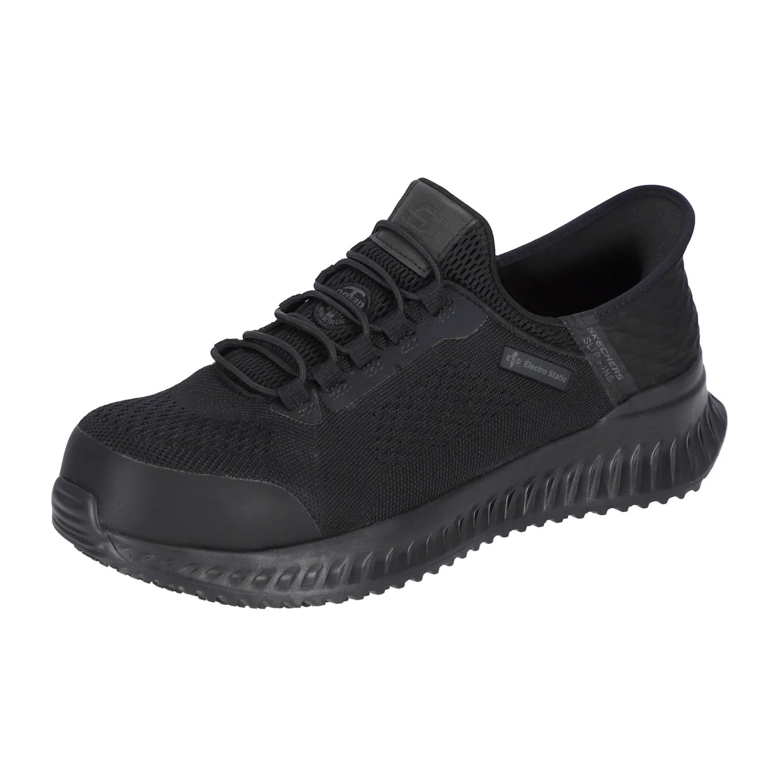 Skechers Sicherheitsschuhe Fletchit Tilido Herren S1PL Gr. 47,5 Schwarz