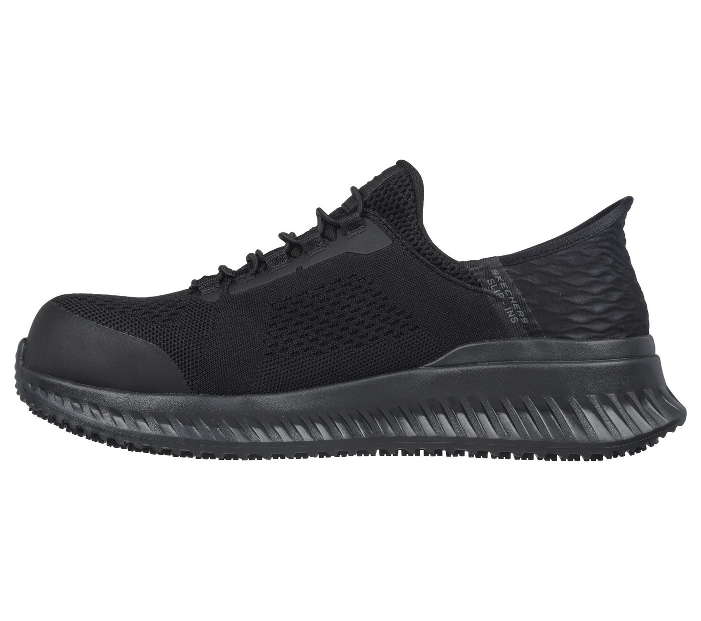 Skechers Sicherheitsschuhe Fletchit Tilido Herren S1PL Gr. 42 Schwarz
