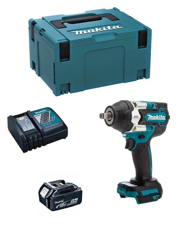 Makita - Schlagschrauber DTW700RTJ1 (1 x 5,0 Ah + DC18RC + makpac 2)