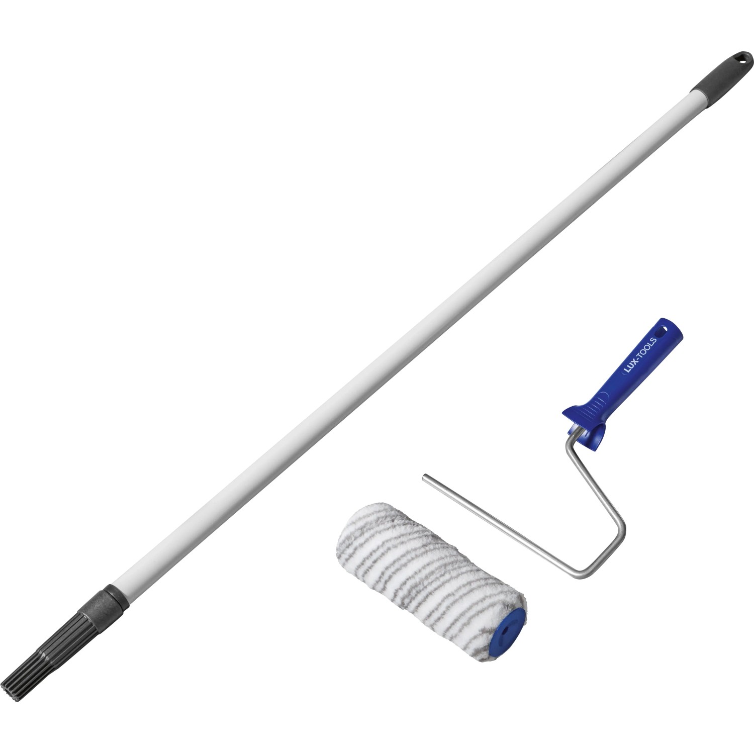 LUX-TOOLS Farbroller-Set mit Teleskopstab 3-tlg.