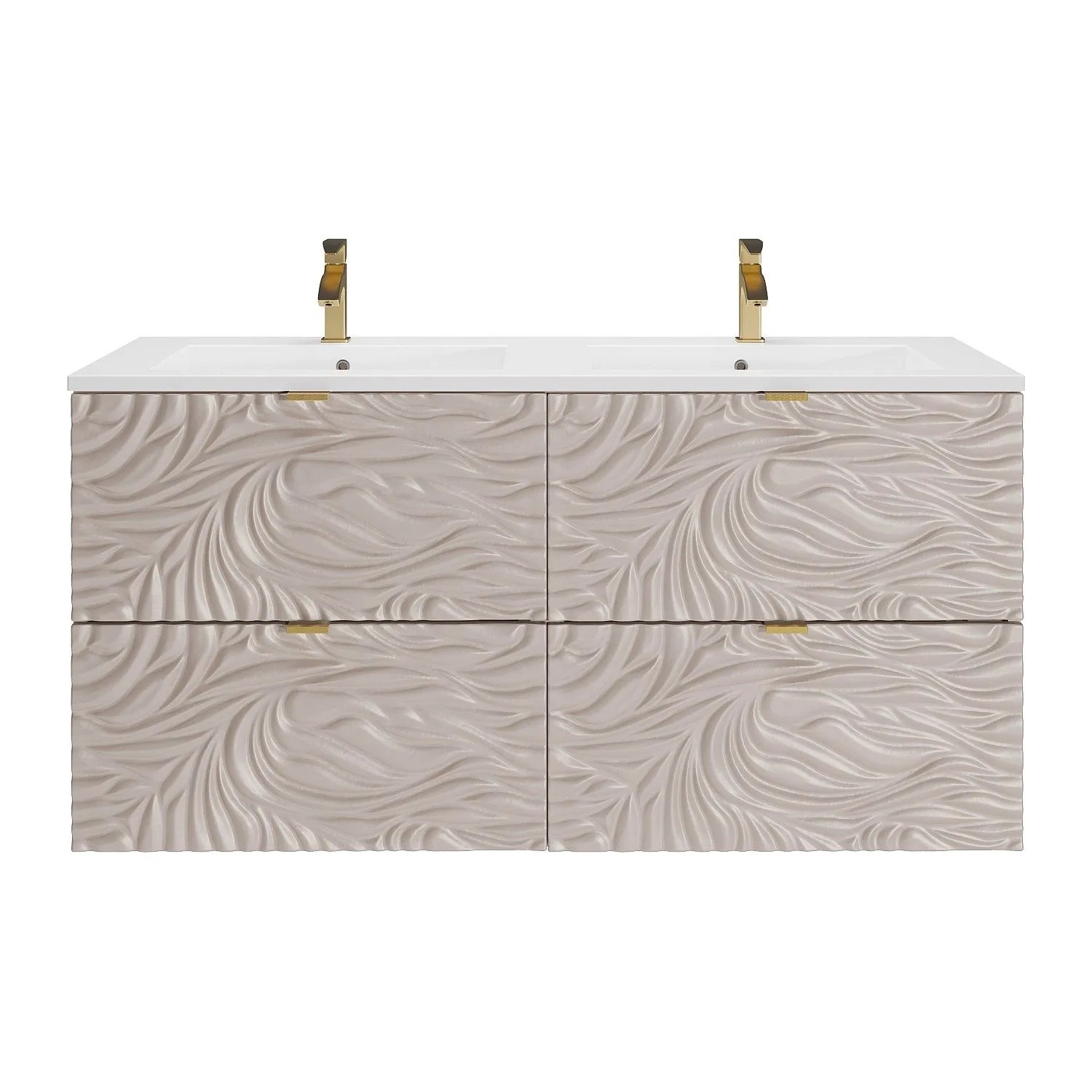 Vente-unique Doppelwaschtisch Rinarel Beige 120 cm