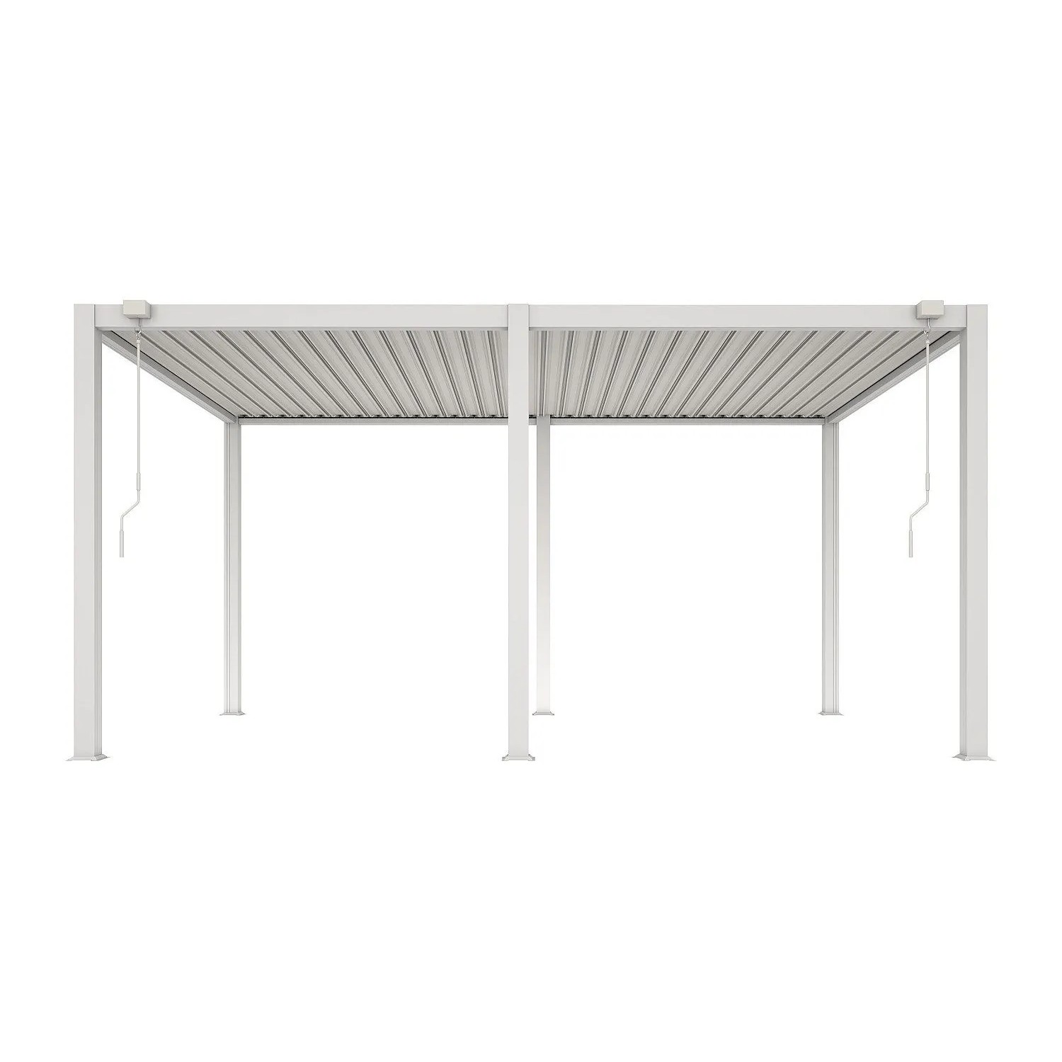Vente-unique Selbsttragende Pergola Amalfi Weiß 500 cm