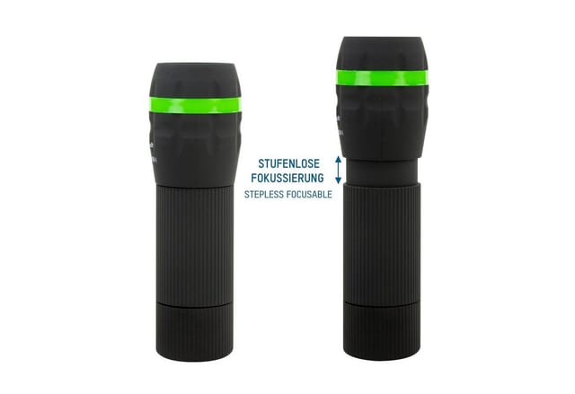 Hycell - Mini led Taschenlampe zoombar & fokussierbar inkl. aaa Batterien (2Stück)