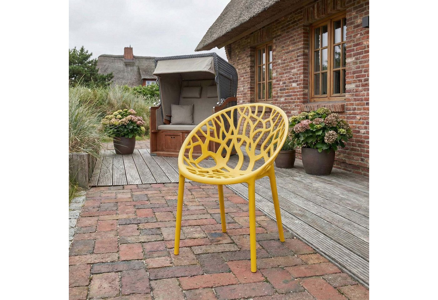 CLP 2er Set Gartenstühle Hope Gelb Bild 5