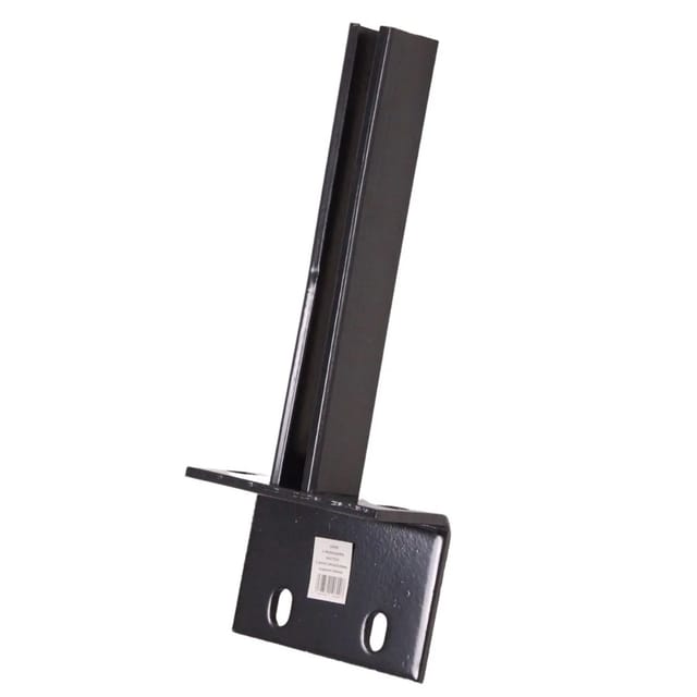 Galaflor L-Bodenplatte für Zaunpfosten 60x40mm, 80x150x300mm Fußplatte für Pfosten Anthrazit