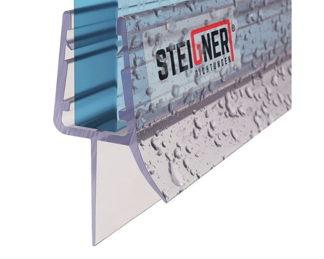 Steigner - Duschdichtung UK33-06 Ersatzdichtung für Dusche Wasserabweiser, l, 30 cm, (Einzeldichtung), für 5mm bis 6mm Glasstärke