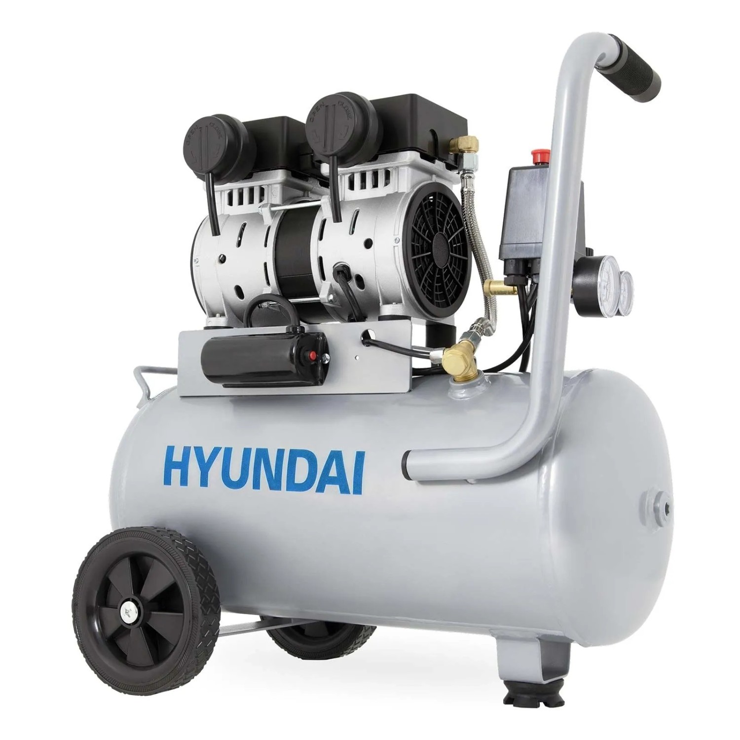 HYUNDAI Silent Kompressor SAC15024 24, 9 bar 67 dB Ölfrei
