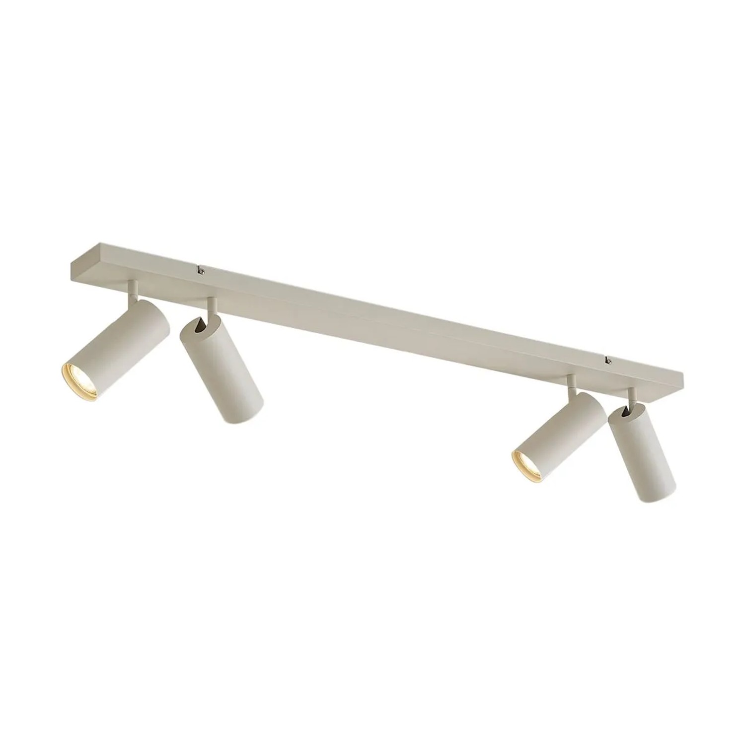 QAZQA Moderner Deckenstrahler Beige 4 Lichter Verstellbar Renna