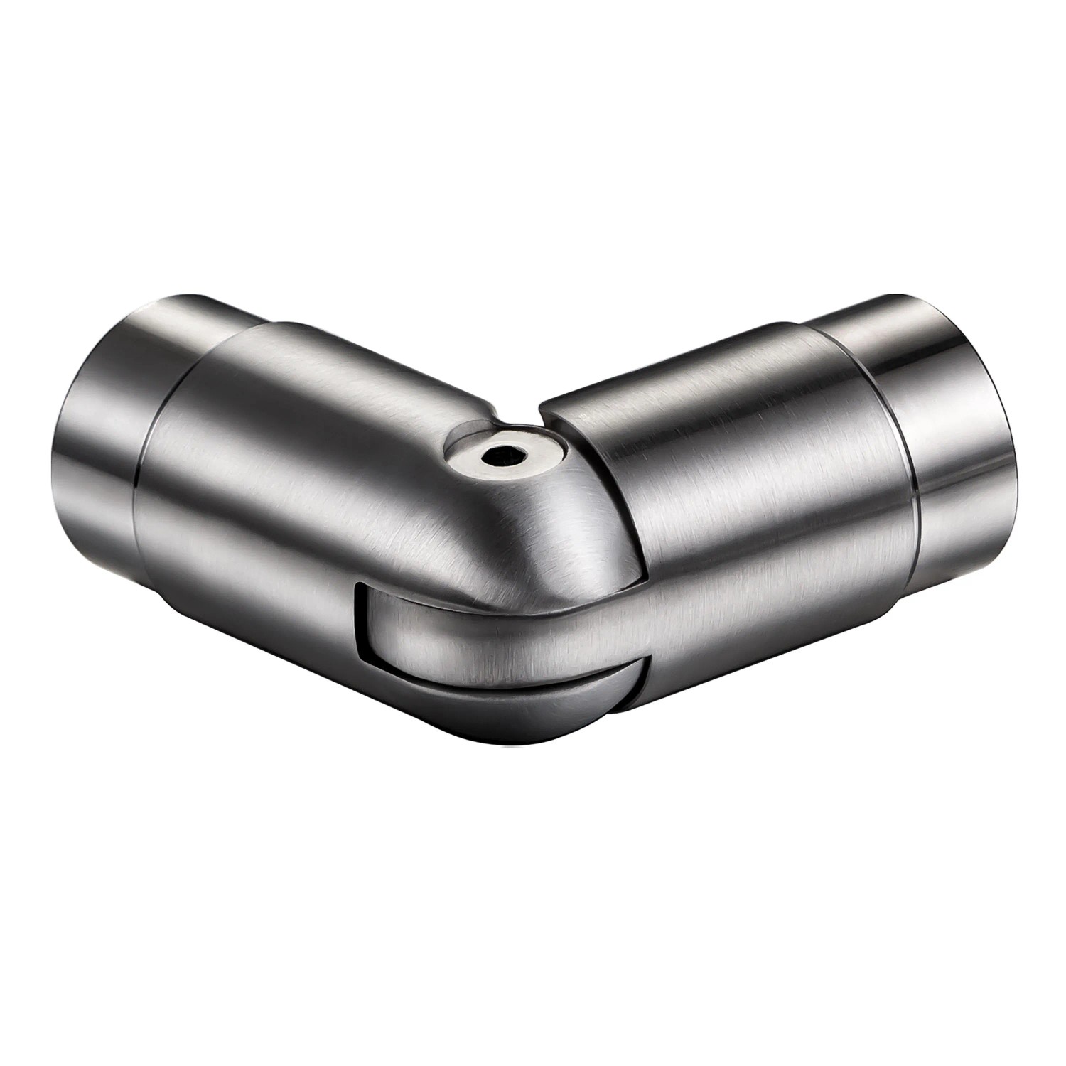 AICA Handlaufverbinder Edelstahl Winkelverstellbar Silber Zum Verbinden Mehrerer Handläufe