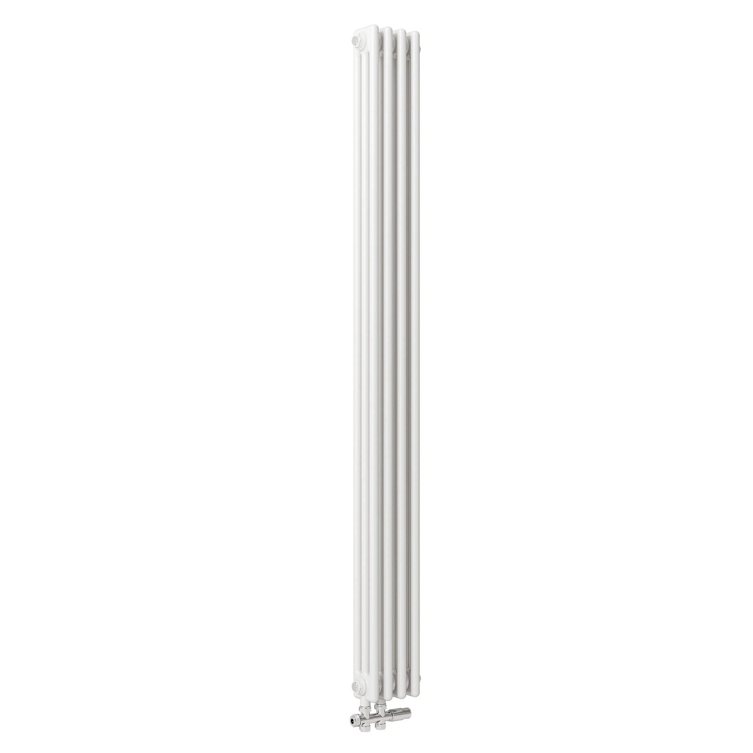 AICA Traditioneller Heizkörper 1800 x 200 mm 817W Dreilagig Gusseisenstil Weiß