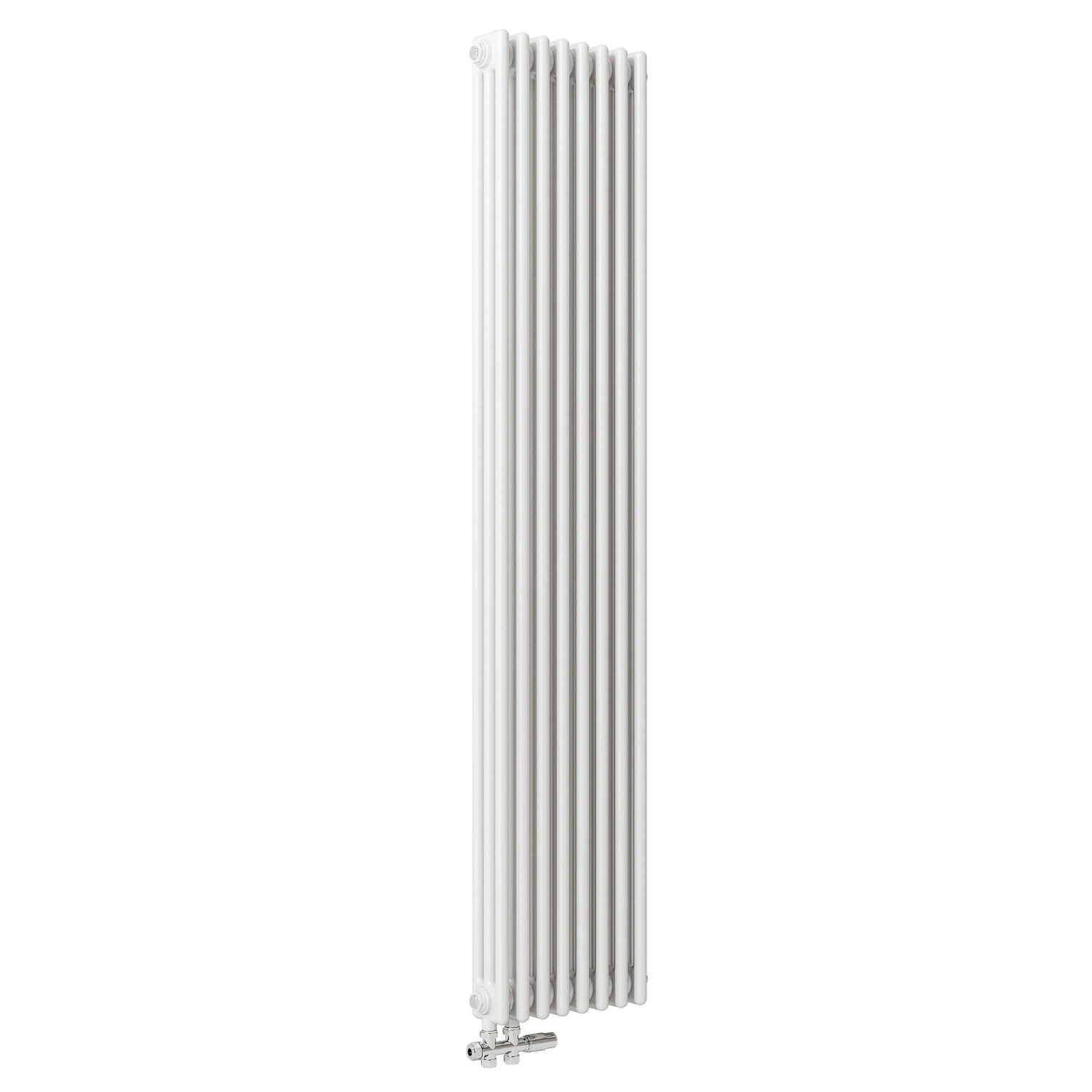 AICA Traditioneller Heizkörper 1800 x 380 mm 1544W Dreilagig Gusseisenstil Weiß