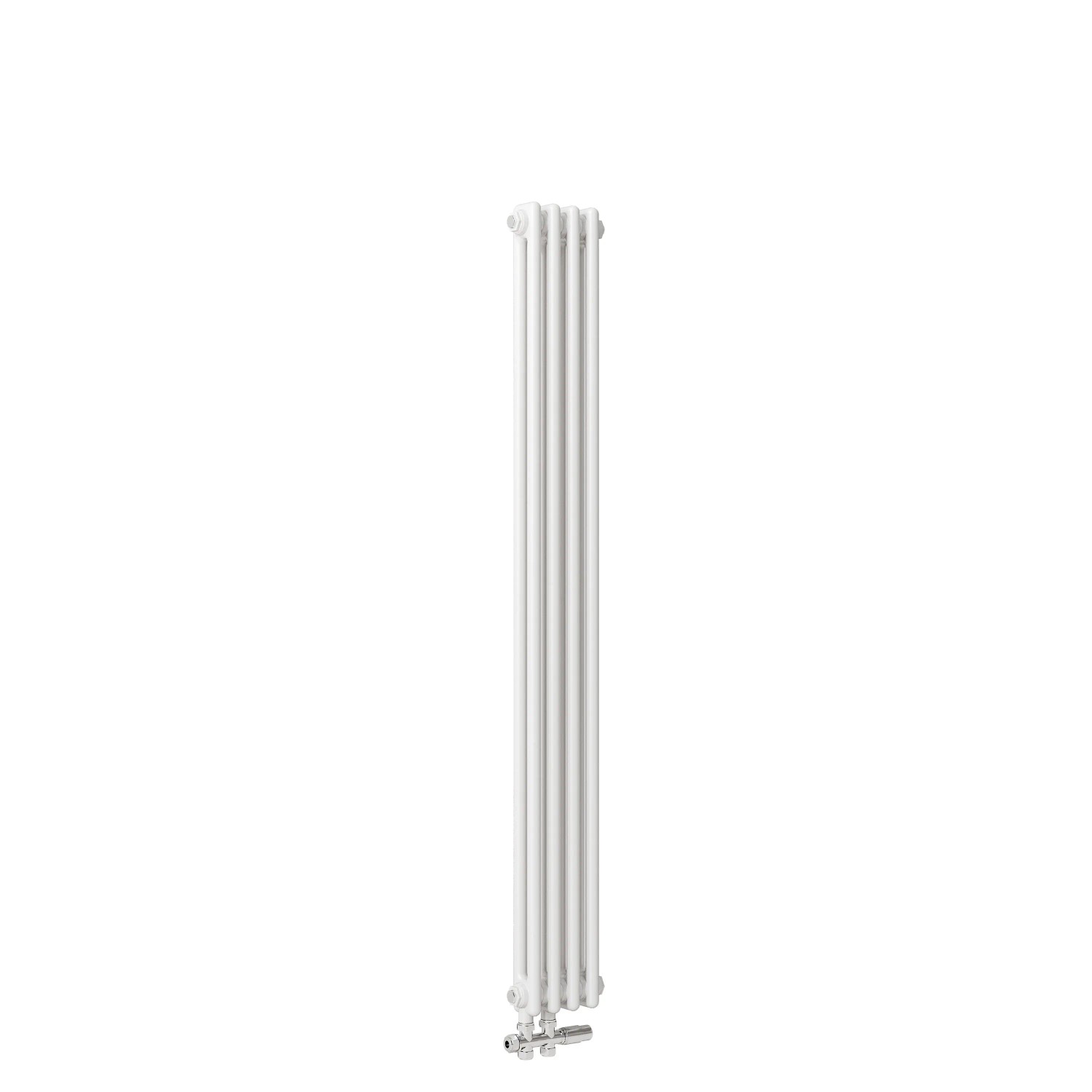 AICA Traditioneller Heizkörper 1500 x 200 mm 557W Doppellagig Gusseisenstil Weiß