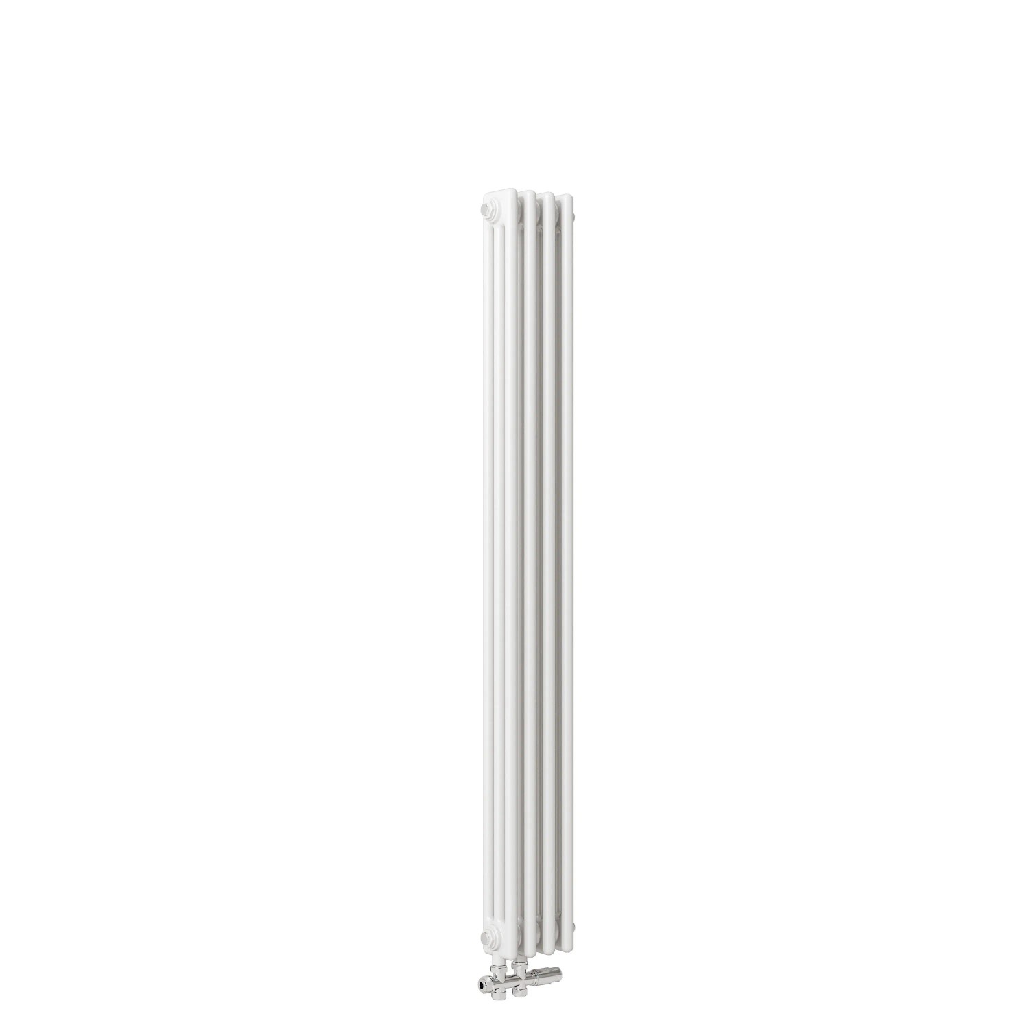 AICA Traditioneller Heizkörper 1500 x 200 mm 692W Dreilagig Gusseisenstil Weiß