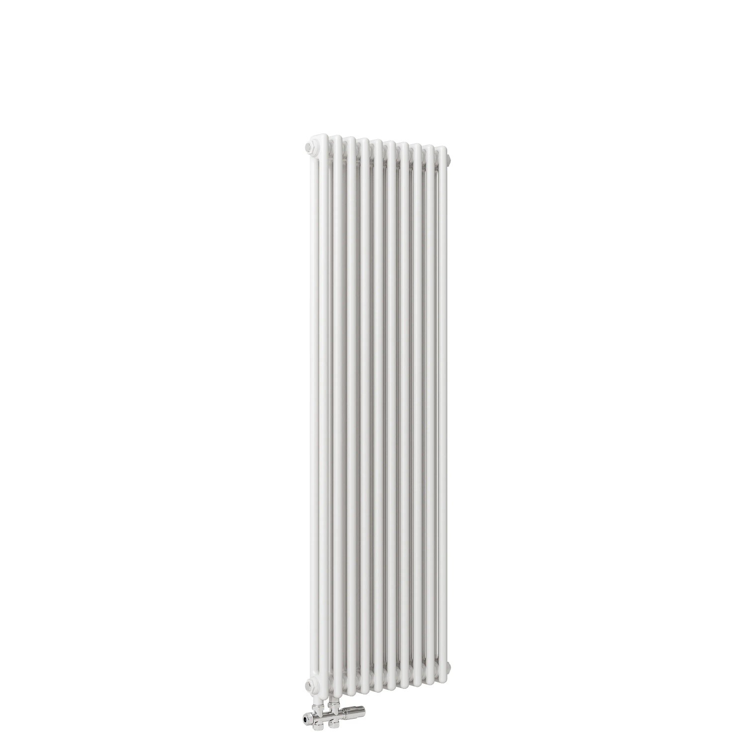 AICA Traditioneller Heizkörper 1500 x 470 mm 1211W Doppellagig Gusseisenstil Weiß