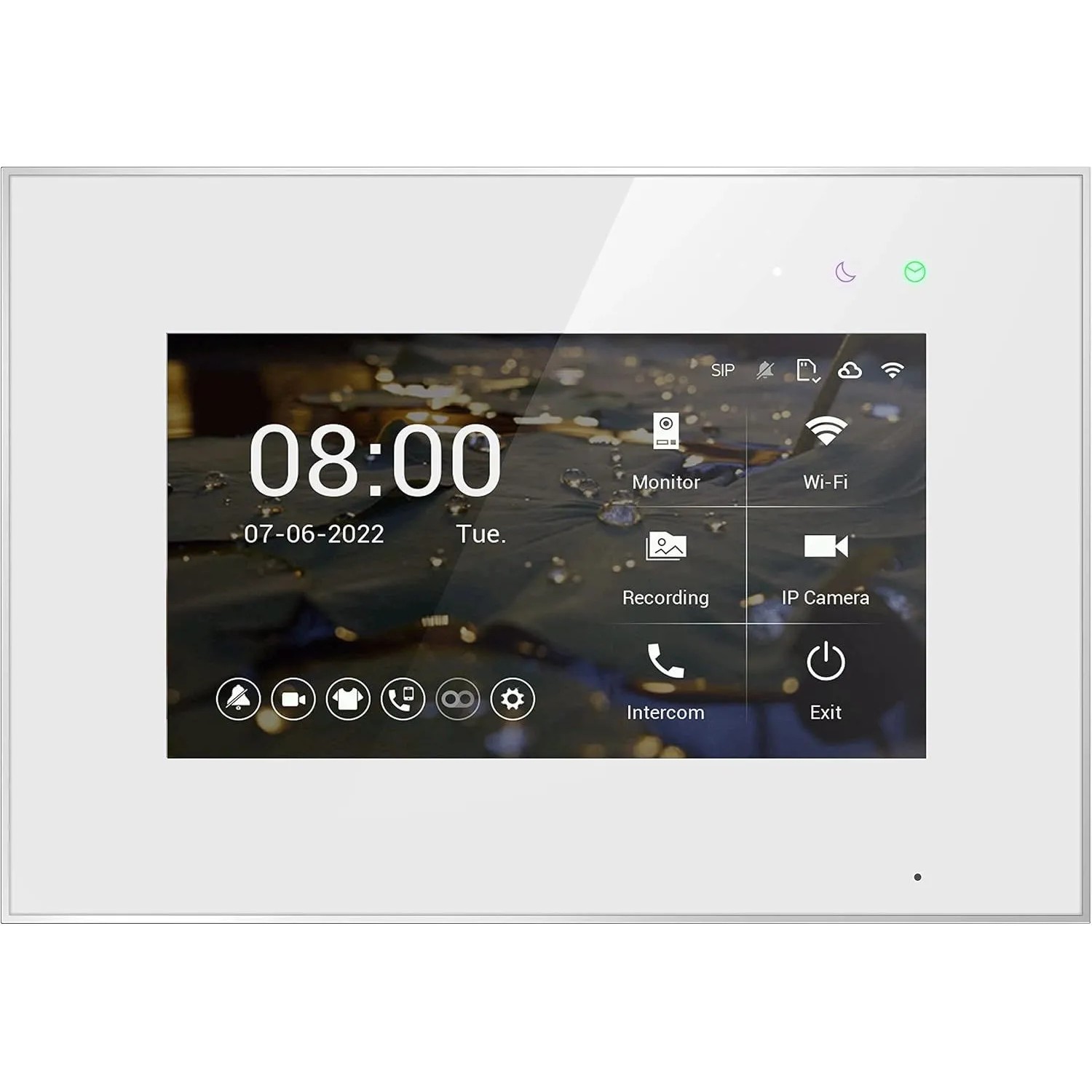 Balter WLAN App Monitor EVO HD Video-Türsprechanlage Touchscreen 7 Zoll Monitor 2 Draht Bus