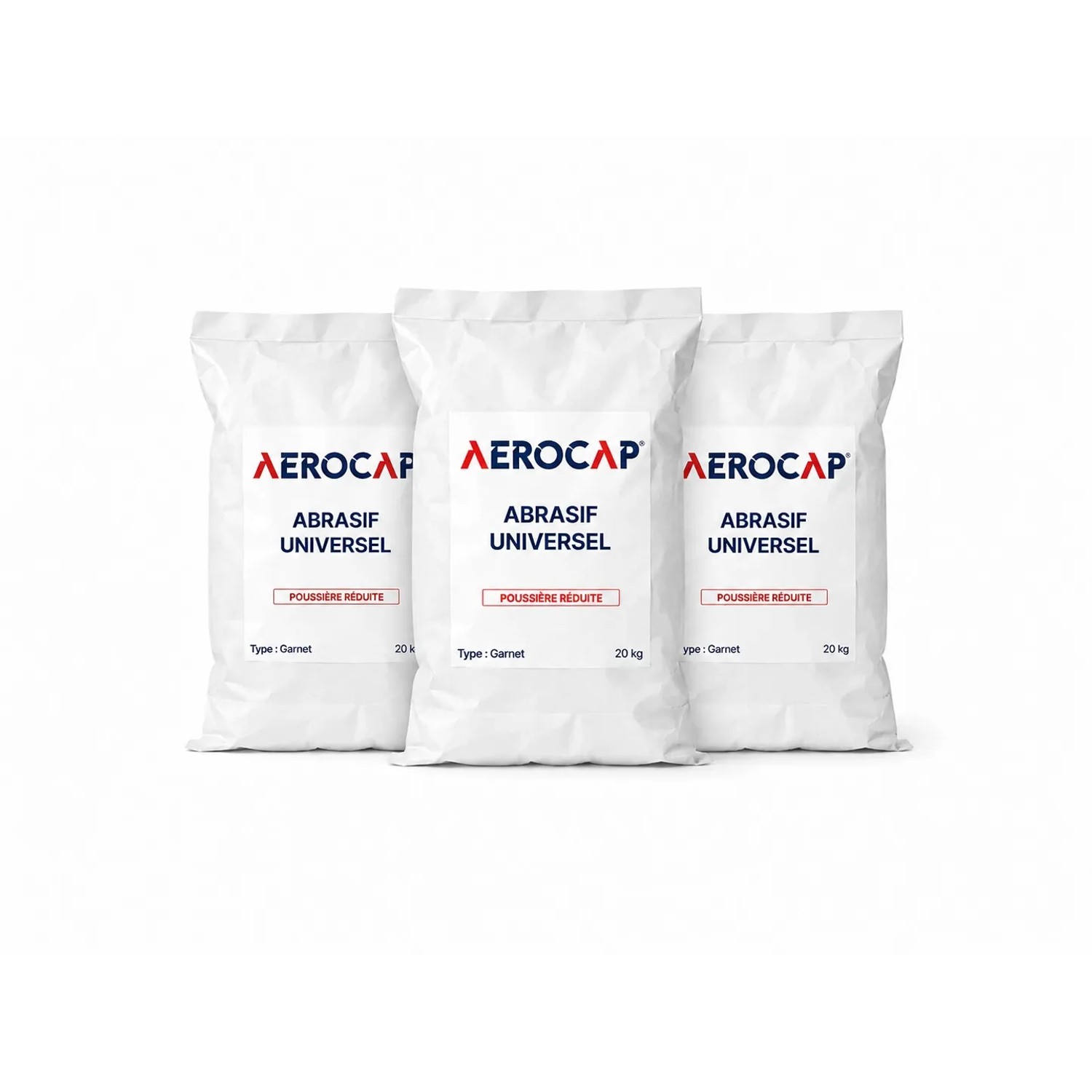 AEROCAP Garnet 120 Mesh Strahlmittel 3 Säcke Für Sandstrahlgeräte