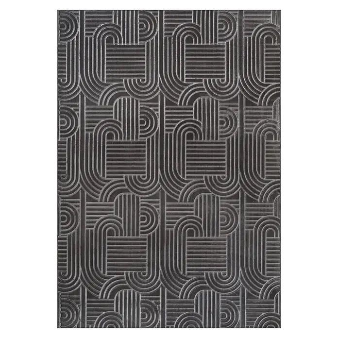 MeGusta Teppich Calma 125 Anthrazit 120x160 cm Pflegeleicht Modern