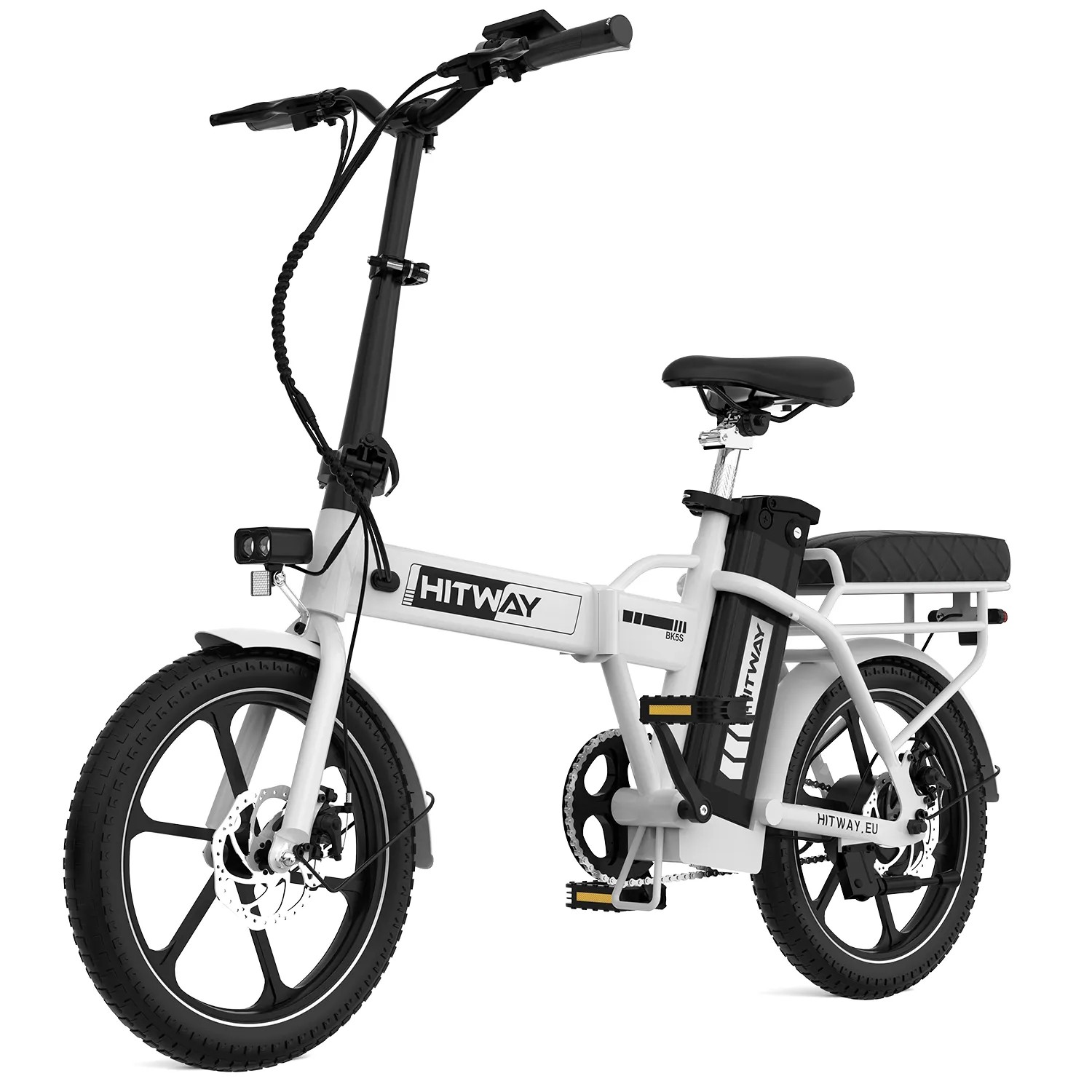 HITWAY E-Bike BK5SL 16 Zoll Pedelec 13Ah Akku Reichweite 50-100KM 250W Elektrofahrrad