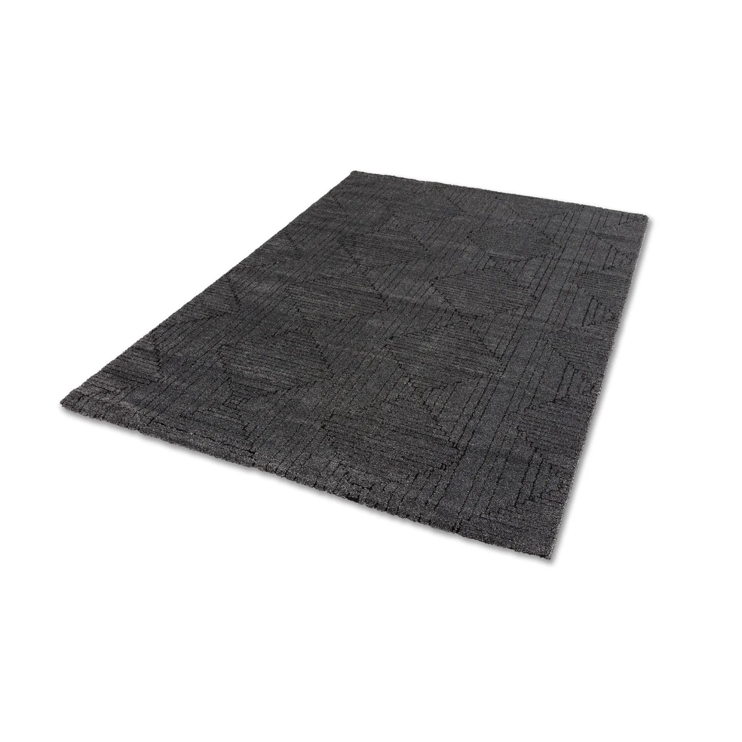 Schöner Wohnen Teppich Pure Design 133 cm x 190 cm Anthrazit