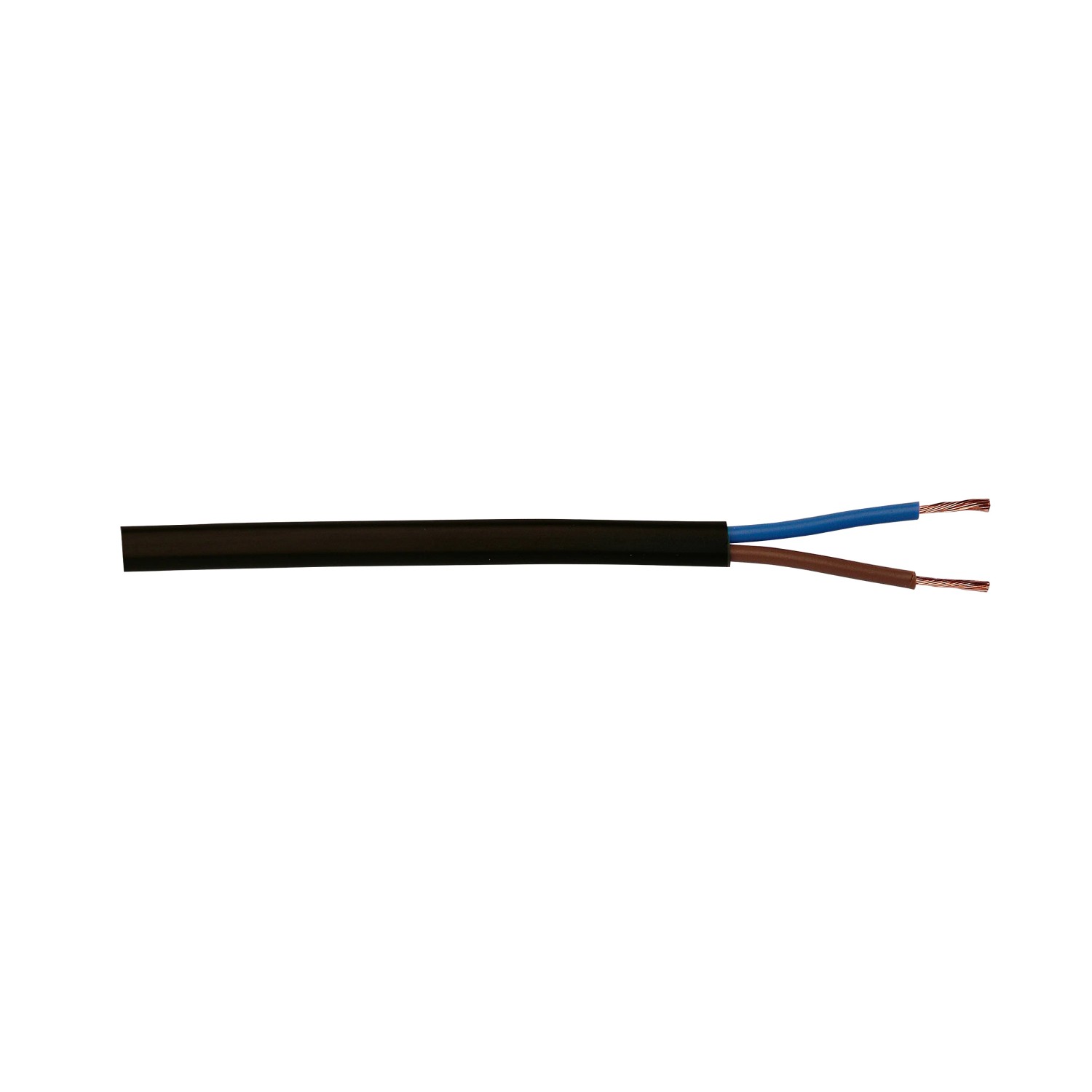 Schlauchleitung H03VV-F 2 x 0,75 Schwarz 5 m