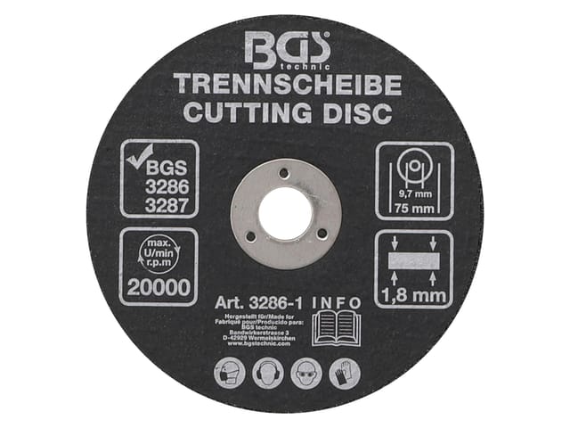 Trennscheibe ø 75 x 1,8 x 9,7 mm