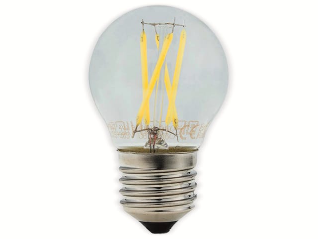 Optonica - LED-Lampe 1869 Fil, E27, G45, eek f, 4W, 400lm, 2700K