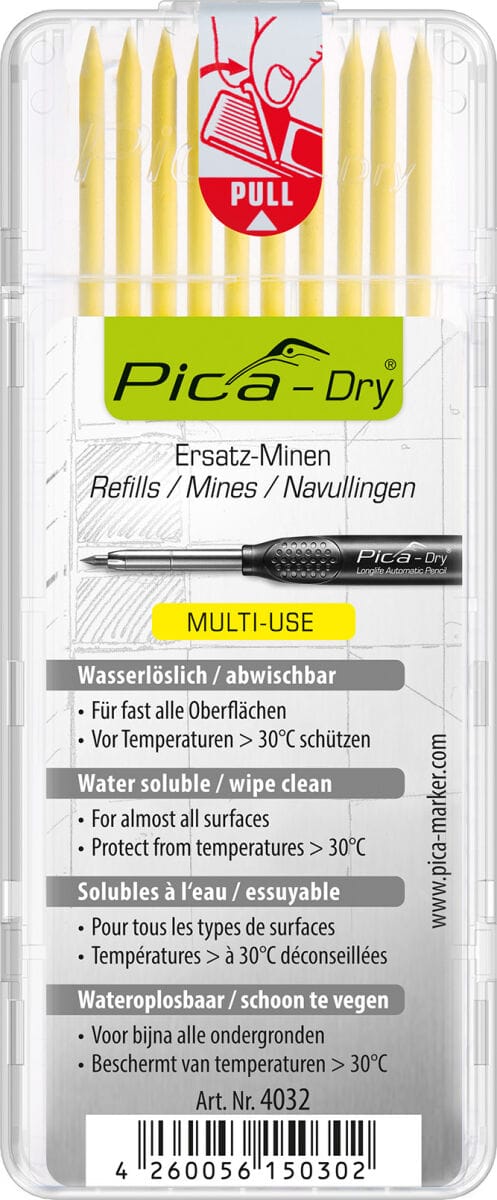 Pica - Minenset -Dry 10x gelb feucht abwischbar
