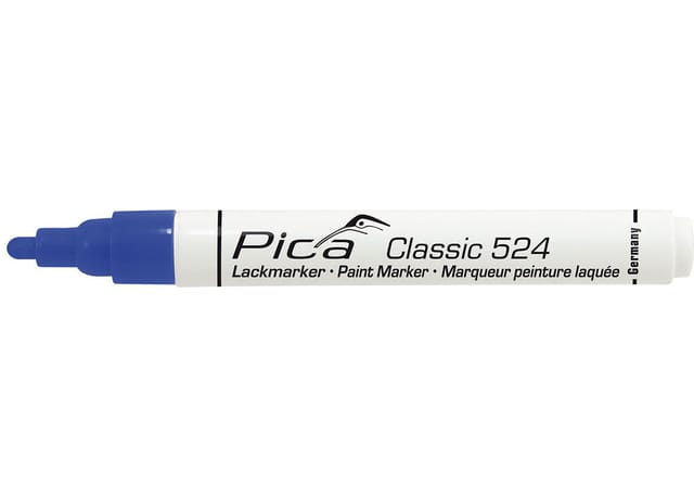Lackmarker 2-4mm mit Rundspitze Blau - Pica