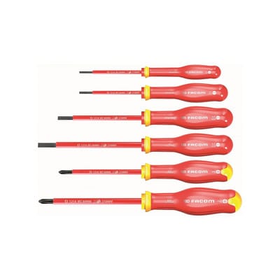 FACOM Schraubendreher-Set PROTWIST 6-tlg. 1000V, Art.Nr. ATPVE.J6PB