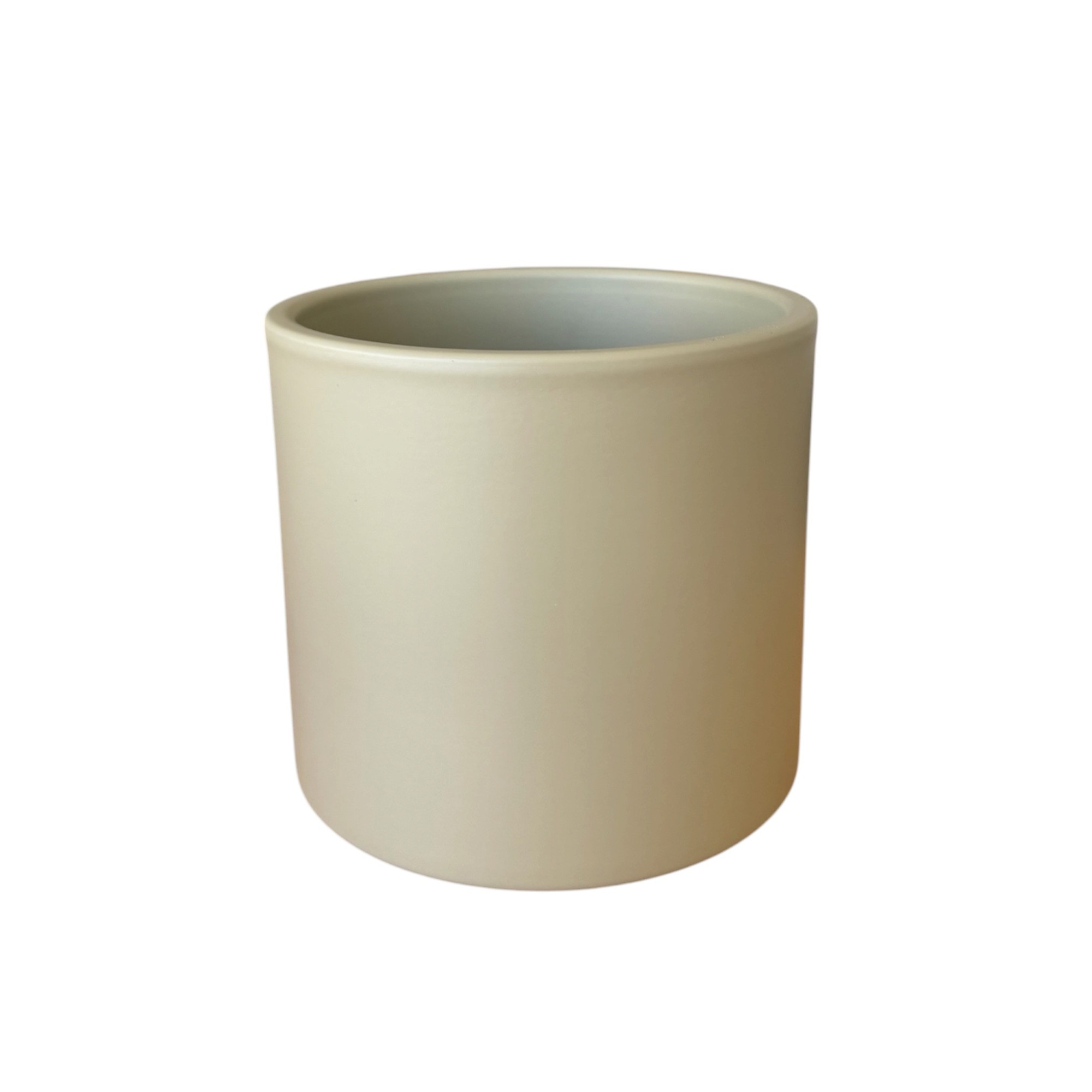 Übertopf 'Cari' khaki matt Ø 15 cm